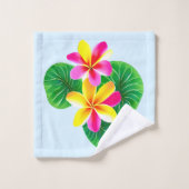 Tropische stekelstaartebloemen bad handdoek (Wasdoekje)