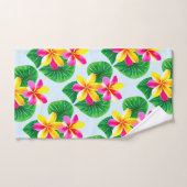 Tropische stekelstaartebloemen bad handdoek (Handdoek)