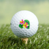 Tropische stekelstaartebloemen golfballen (Insitu Shirt)