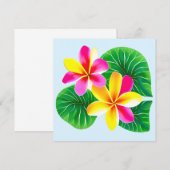 Tropische stekelstaartebloemen kaart (Voorkant / Achterkant)