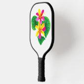 Tropische stekelstaartebloemen pickleball paddle (Links)