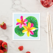 Tropische stekelstaartebloemen servet (Insitu)