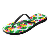 Tropische stekelstaartebloemen teenslippers (Schuin)