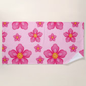 Tropische stekelstang strandlaken (Voorkant)