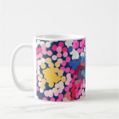 Tropische stekelstoot Abstracte bloemen Koffiemok (Links)