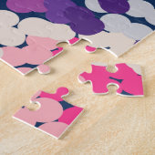 Tropische stekelstoot Abstracte bloemen Legpuzzel (Zijkant)