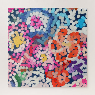 Tropische stekelstoot Abstracte bloemen Legpuzzel