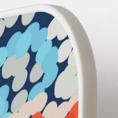 Tropische stekelstoot Abstracte bloemen Pickleball Paddle (Links Detail)