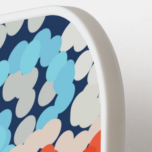 Tropische stekelstoot Abstracte bloemen Pickleball Paddle (Links Detail)