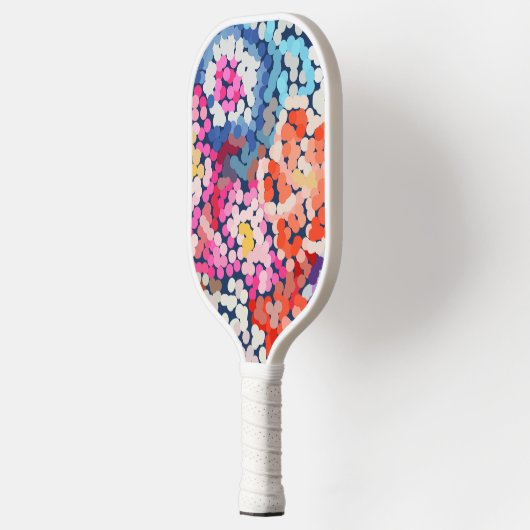 Tropische stekelstoot Abstracte bloemen Pickleball Paddle (Links)