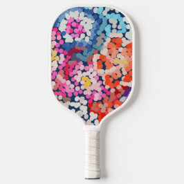 Tropische stekelstoot Abstracte bloemen Pickleball Paddle