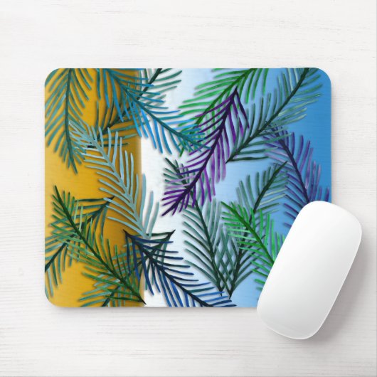 Tropische stemming Mousepad Muismat (Met muis)