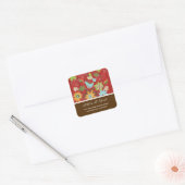 Tropische Sticker van de Floral Summer Wedding (Envelop)
