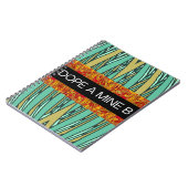 tropische stijl DOPE A MINE B spiraal notitieboek (Linkerzijde)