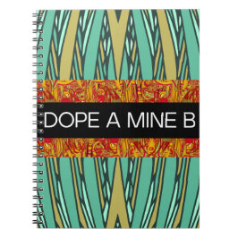 tropische stijl DOPE A MINE B spiraal notitieboek