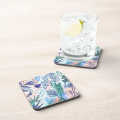 Tropische stijl Floral Patroon Bier Onderzetter (Rechterzijde)