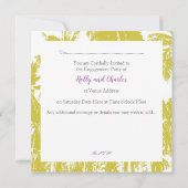 Tropische stijlpartij kaart (Achterkant)