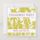 Tropische stijlpartij kaart (Voorkant)