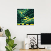 Tropische Storm - Archief Kunstprint Poster (Thuiskantoor)