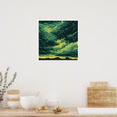 Tropische Storm - Archief Kunstprint Poster (Keuken)
