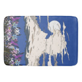 Tropische storm en bloemen badmat (Voorkant)