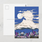 Tropische storm en bloemen briefkaart (Voorkant / Achterkant)