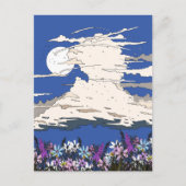 Tropische storm en bloemen briefkaart (Voorkant)
