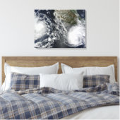 Tropische Stormen Blas en Celia Canvas Afdruk (Insitu (Slaapkamer))