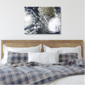 Tropische Stormen Blas en Celia Canvas Afdruk (Insitu (Slaapkamer))