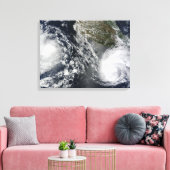 Tropische Stormen Blas en Celia Canvas Afdruk (Insitu (Woonkamer))