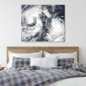 Tropische stormen Boris en Cristina Canvas Afdruk (Insitu (Slaapkamer))