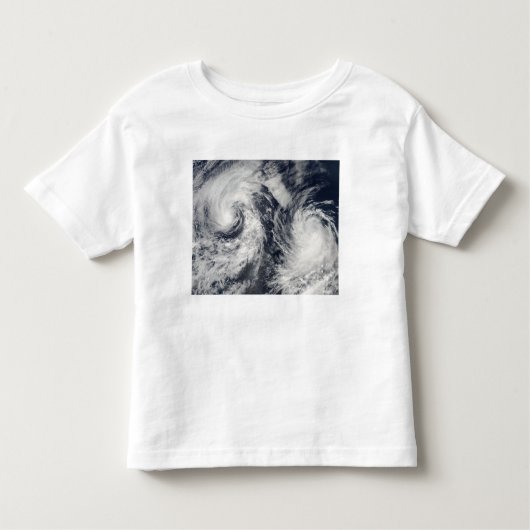 Tropische stormen Boris en Cristina Kinder Shirts (Voorkant)
