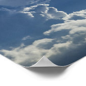 Tropische Stormen die wolken vormen Poster (Hoek)