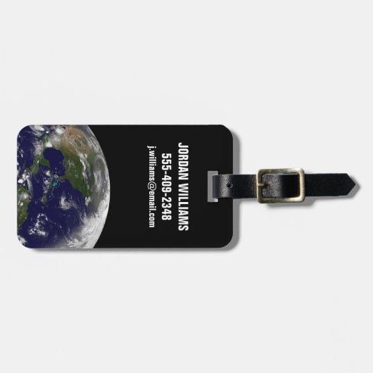 Tropische Stormen op aarde. Bagagelabel (Voorkant horizontaal)