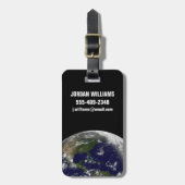 Tropische Stormen op aarde. Bagagelabel (Voorkant verticaal)