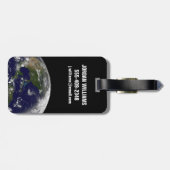 Tropische Stormen op aarde. Bagagelabel (Achterkant horizontaal)