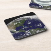 Tropische Stormen op aarde. Bier Onderzetter (Linkerzijde)