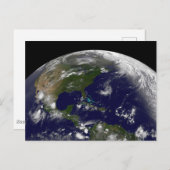 Tropische Stormen op aarde. Briefkaart (Voorkant / Achterkant)