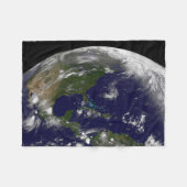 Tropische Stormen op aarde. Fleece Deken (Voorkant (Horizontaal))