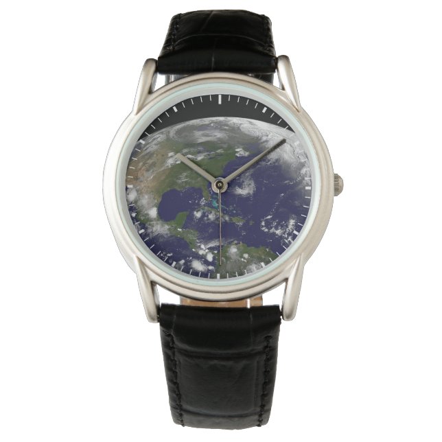 Tropische Stormen op aarde. Horloge (Voorkant)