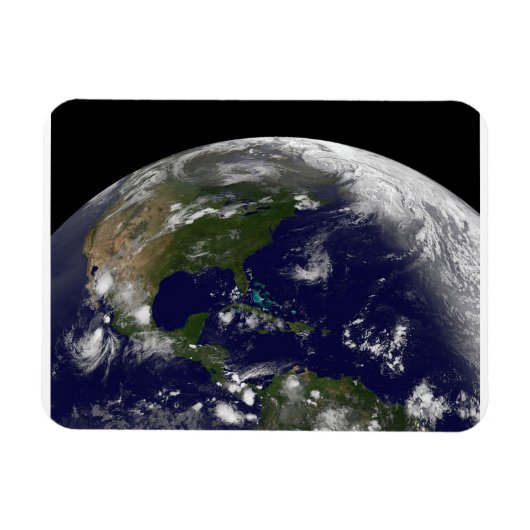 Tropische Stormen op aarde. Magneet (Horizontaal)