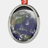 Tropische Stormen op aarde. Metalen Ornament (Links)