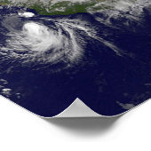 Tropische Stormen op aarde. Poster (Hoek)