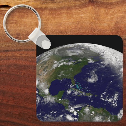 Tropische Stormen op aarde. Sleutelhanger (Voorkant)