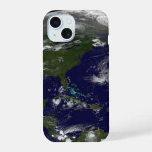 Tropische stormen op planeet aarde. iPhone 15 case