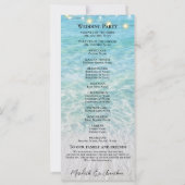 Tropische strand aan zee String Light bruiloft (Achterkant)