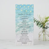 Tropische strand aan zee String Light bruiloft (Staand voorkant)