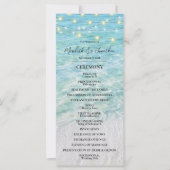 Tropische strand aan zee String Light bruiloft (Voorkant)