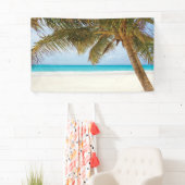 Tropische strand achtergrond spandoek (Insitu)