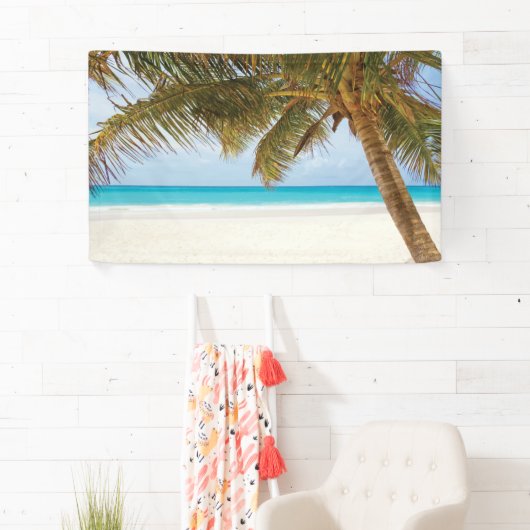 Tropische strand achtergrond spandoek (Insitu)